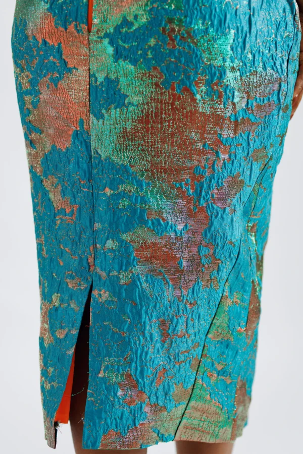 Azure Ember Midi Dress - Image 5